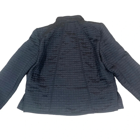 Vintage Harve Benard Quilted Lightweight Jacket Womens Black Size 6 - Picture 8 of 11